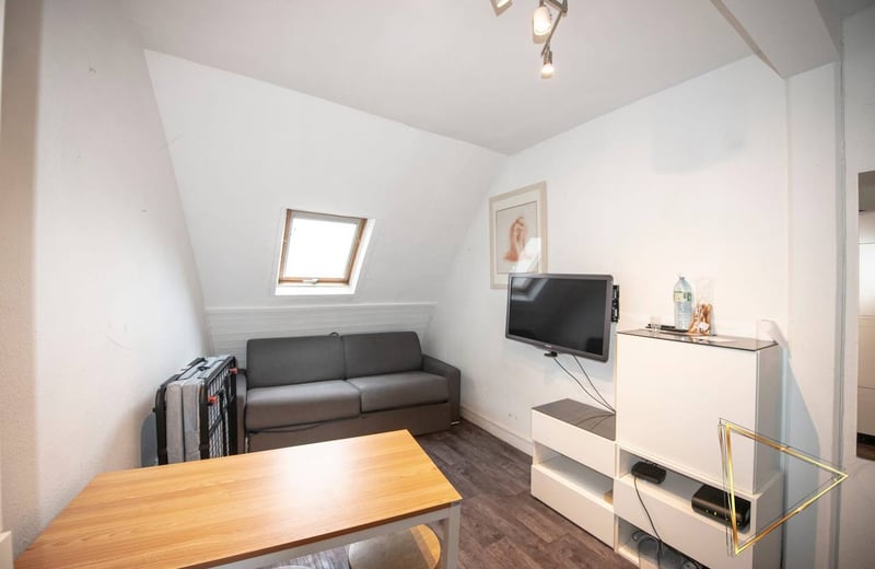 Furnished Studio Apartment for Long-Term Rent in Central Paris with Notre-Dame View